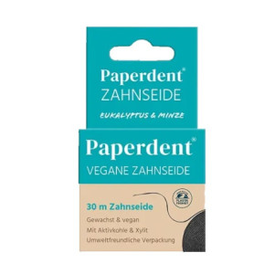 PAPERDENT Zahnseide Eukalyptus Minze vegan gew.30m